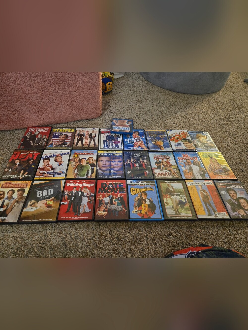 Lot Of 25 Comedy Dvds And Blu Ray The Hangover, Heat, Bad Teacher, And More